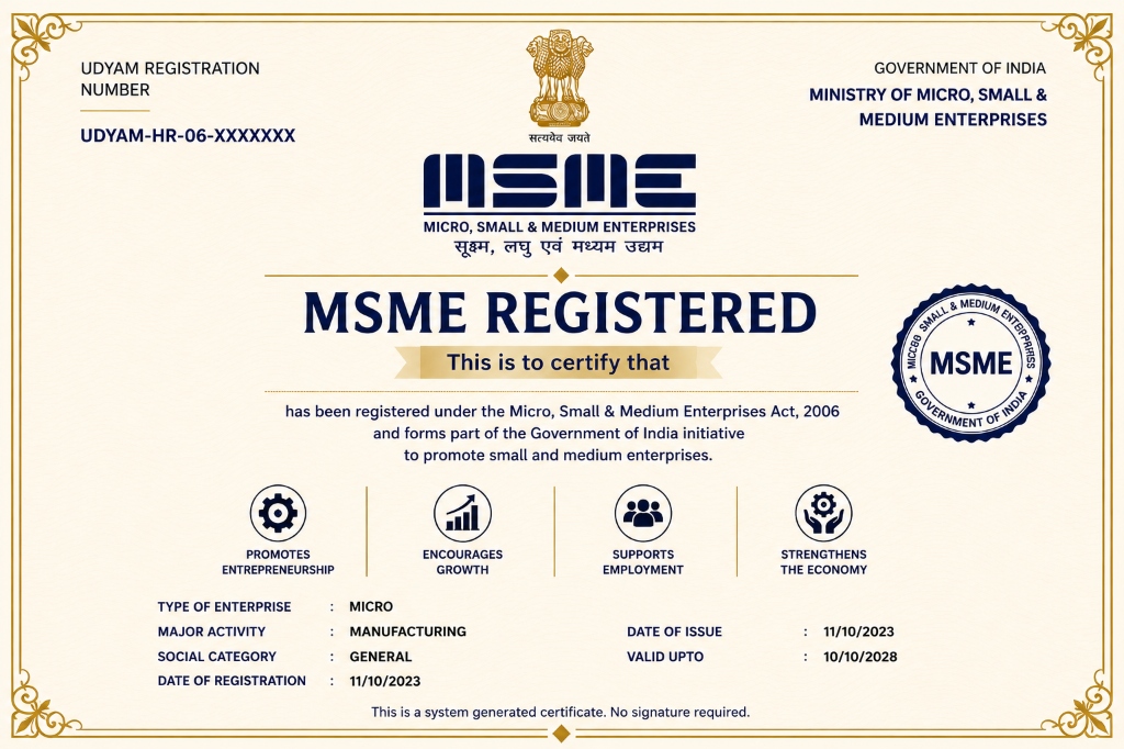 MSME Registration Seal
